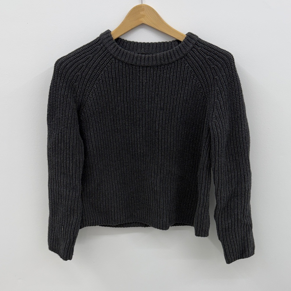 Quince Dark Gray Crew Neck Sweater